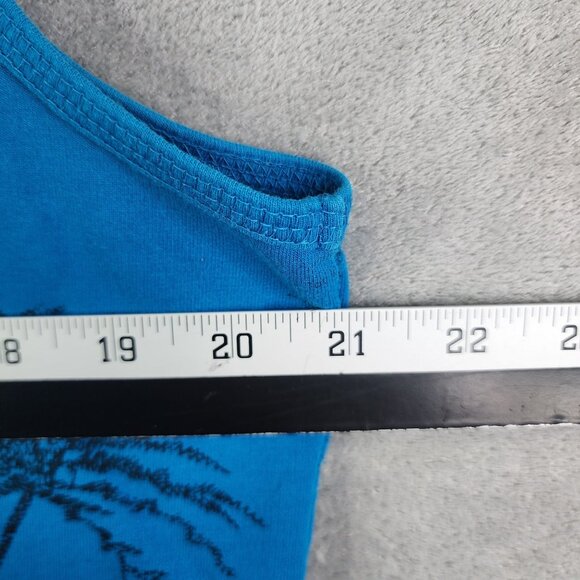 Womens 2 Pc Chicos Spa Blue Graphic Full Zip Jacket & Tank Top Set Size 2 & 3 - Picture 12 of 14